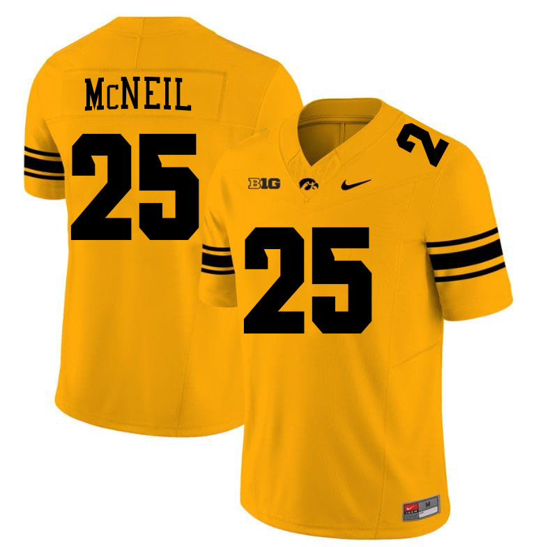 Nathan McNeil Iowa Jersey,University Of Iowa Hawkeyes Fotoball Uniforms,Jersey,Gears-Gold
